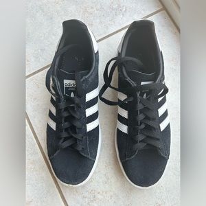 Adidas Gazelle black sneakers. Size 5 US worn twice